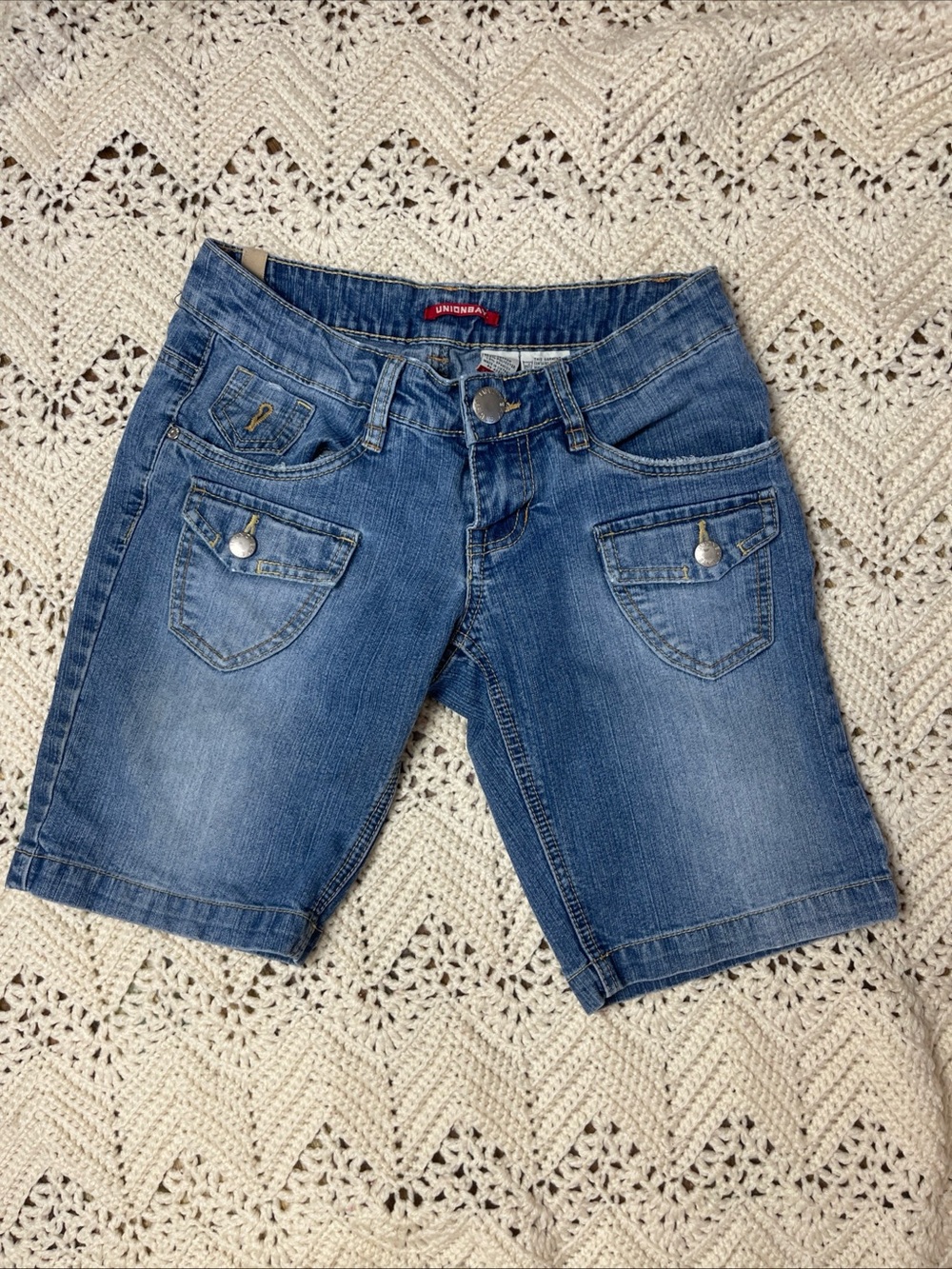 Low rise front pocket vintage Unionbay y2k Bermuda shorts sz 1